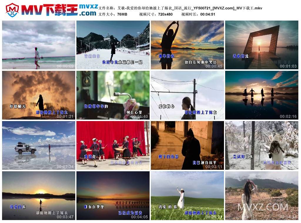 艾歌-我爱的你却给她披上了嫁衣_国语_流行_YF500721